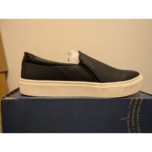 Dr Scholls Women Shoes 7.5W Madison Slip‎ On Platform Sneaker Black Nubia